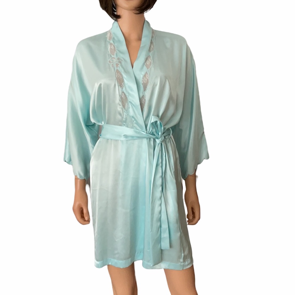 NWT Vintage Barbizon 50’s Silky Satin Robe